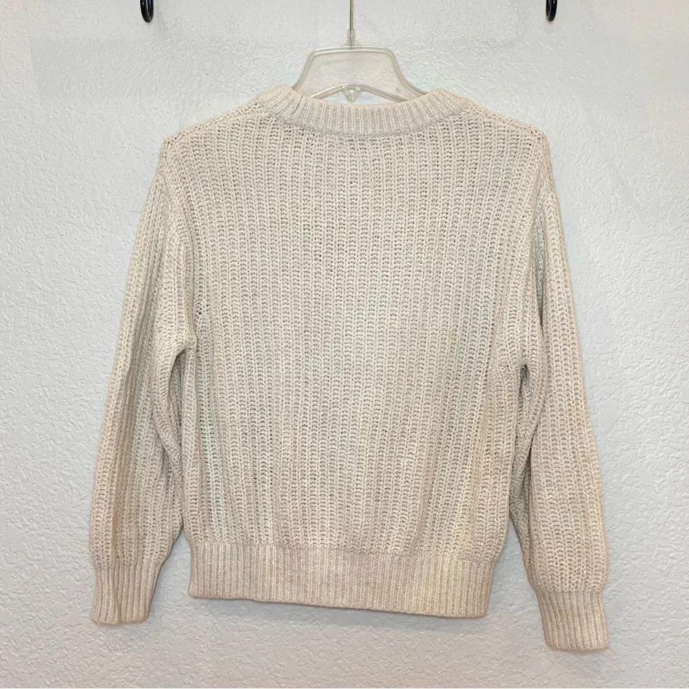 Aritzia Wilfred Essential Chenille Sweater in Oak size XS